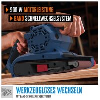 GÜDE Bandschleifer BS 76-900 E Schleifer Schleifmaschine Band 76mm 900 Watt