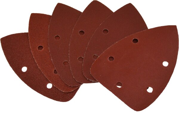 GÜDE Delta Schleifpapier Set 6 Stk 140x102 mm Schleifscheiben Schleifer Klett