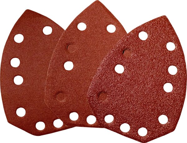 GÜDE Delta Schleifpapier Set 6 Stk 137x96 mm Schleifscheiben Schleifer Klett