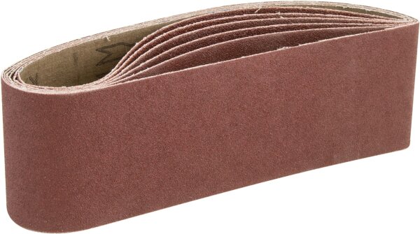 GÜDE Schleifband Set 533x76 mm passend zu Bandschleifer DS 76-900E 6 Stück