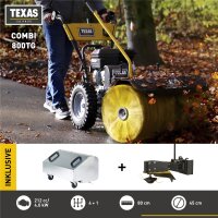 TEXAS Kehrmaschine Benzin Schneeräumer Grastrimmer Laubsammler Combi 800TG 4in1