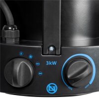 GÜDE Heizlüfter GEH 3000 Heizer 3000 Watt 3 Stufen Lüfter Heizung Thermostat