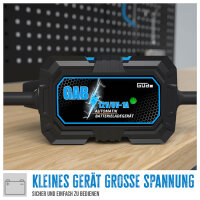 GÜDE Automatik Batterielader GAB 12V/6V-1A Batterieladegerät bis 30 Ah 6/12 V