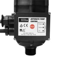 GÜDE Druckschalter mit Trockenlaufschutz für Wasserpumpen Schalter mit Manometer