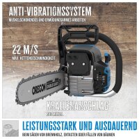 GÜDE Benzin Kettensäge KS 500-62 | 3,9 PS | 480 mm Schnittlänge | 560 mm Schwert
