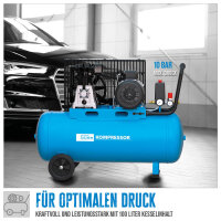 GÜDE Profi Kompressor 580/10/100 H 400V 100l 10bar 3000W 580l 2 Zylinder