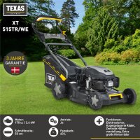 TEXAS Benzin Rasenmäher XT515TR/WE Radantrieb...