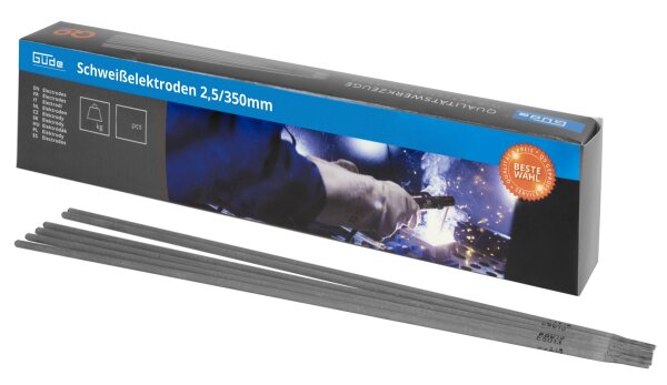 GÜDE Schweißelektroden Elektroden 150 Stück 2,5 / 350 mm Stabelektroden