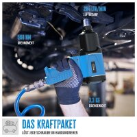 GÜDE Druckluft-Schlagschrauber-Set Schrauber Druckluftschrauber 580 Nm 10 Nüsse