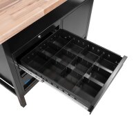 Güde Werkbank P 1200 SLT Black Line 1190 x 650 x 850 mm, Robuste Profi-Qualität