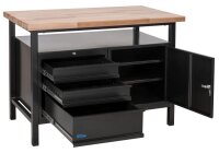 Güde Werkbank P 1200 SLT Black Line 1190 x 650 x 850 mm, Robuste Profi-Qualität