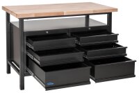 Güde Werkbank P 1200 SS Black Line 1190 x 650 x 850 mm Robuste Profi-Qualität