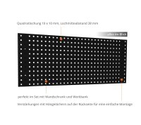 GÜDE Lochwand 1200P/1 Rückwand Werkzeughalter...