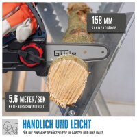 GÜDE Akku Minikettensäge Kettensäge Astsäge Baumsäge GMK 18-201-05 inkl Akku