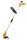 TEXAS Rasentrimmer Akku Grastrimmer Motorsense GT1080 Kunststoffmesser 10,8V