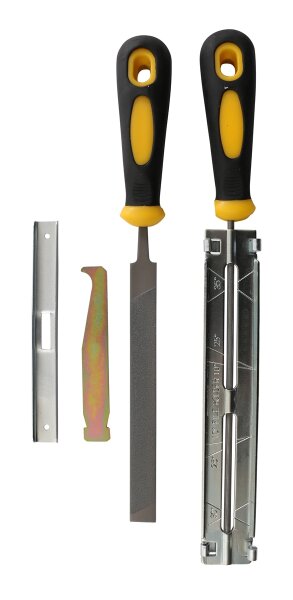 TEXAS 90052298 Schärfset Rundfeile Flachfeile für 3/8 Sägeketten 4,8 mm