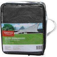 SIENA GARDEN Solino Sonnensegel grau 180g/m² HDPE, 3-eckig, 3,6x3,6x3,6m
