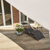 SIENA GARDEN Solino Sonnensegel grau 180g/m² HDPE, 3-eckig, 3,6x3,6x3,6m