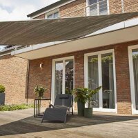 SIENA GARDEN Solino Sonnensegel grau 180g/m² HDPE, 3-eckig, 3,6x3,6x3,6m