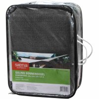 SIENA GARDEN Solino Sonnensegel grau 180g/m² HDPE, quadratisch, 3,6x3,6x3,6x3,6m