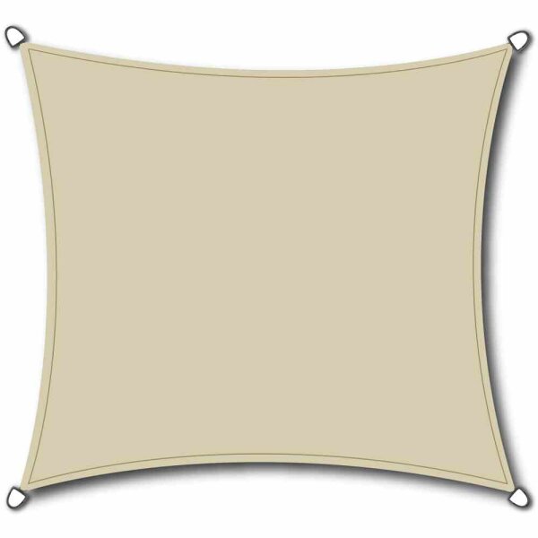 SIENA GARDEN Solino Sonnensegel ecru 180g/m² HDPE, quadratisch, 3,6x3,6x3,6x3,6m