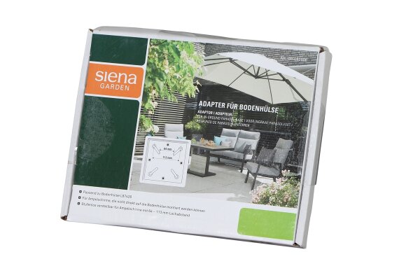 SIENA GARDEN Adapter für Bodenständer von 64-113 mm Lochabstand