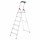 HAILO Aluminium-Sicherheitsleiter Haushaltsleiter „L60 EasyClix“ 6 Stufen