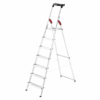 HAILO Aluminium-Sicherheitsleiter Haushaltsleiter...