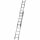 HAILO 7209-007 Schiebeleiter 2x9 Spros. Aluminium