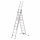 HAILO 9309-507 Kombileiter 2x9+1x8 Spr. Aluminium