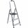 ALPFA Haushaltsleiter 3 Stufen Alu Aluminium Leiter Treppe 2,36m Arbeitshöhe