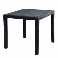 PROGARDEN 052024 Bistro-Tisch 77x77 cm, anthrazit