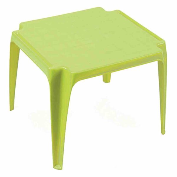 PROGARDEN Kindertisch Tavolo 50x50x44 cm lime green stapelbar wetterfest Tisch