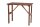 FUN STAR Tessin Bartisch 125x79 cm Kiefernholz braun
