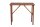 FUN STAR Tessin Bartisch 125x79 cm Kiefernholz braun