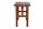 FUN STAR Tessin Bartisch 125x79 cm Kiefernholz braun
