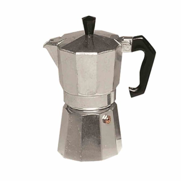 KRÜGER Alu Espressokocher, Espresso-Kocher, Silber, 9 Tassen