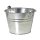 SIENA GARDEN Eimer mit Ösenhenkel 4 l, verzinkt Stahlblech silber