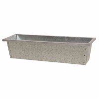 SIENA GARDEN Blumenkasten, silber, 50 x 18,5 x 11,5 cm...