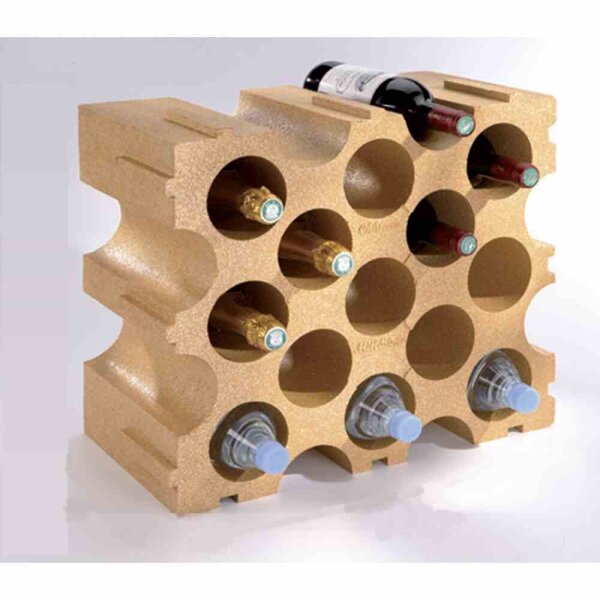 MOTTEZ Flaschenwürfel bis Ø 92 mm für 15 Flaschen, terracotta