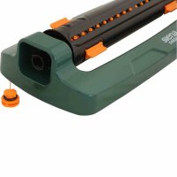 SIENA GARDEN Vario Viereckregner 3500 Metall mehrfach verstellbar orange/grün