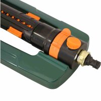SIENA GARDEN Vario Viereckregner 3500 Metall mehrfach verstellbar orange/grün