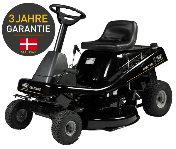 TEXAS Rasenmäher Traktor Rasentraktor Aufsitzmäher Benzin Rider 7600E 2in1