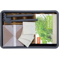 SIENA GARDEN Zimmergewächshaus-Set Kräutergarten anthrazit