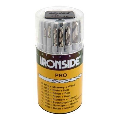 IRONSIDE Bohrersatz 18tlg. je 6 x Metall,Stahl+Holz