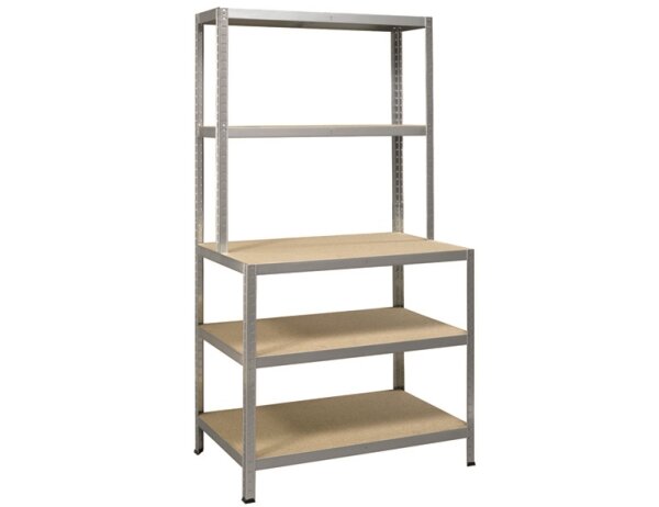 IRONSIDE Steckr.Holz/Metall186x100 mit Werkbank, Tragk.200kg