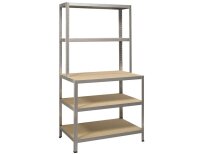 IRONSIDE Steckr.Holz/Metall186x100 mit Werkbank, Tragk.200kg
