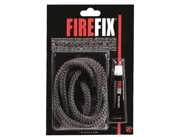 FIREFIX Keramikkordel Ø 10 mm, 2m mit Kleber