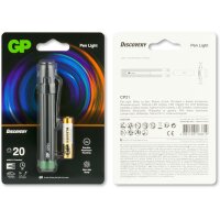 GP Cliptaschenlampe 20 lm 25m,IPX4 inkl.Batterie