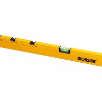 IRONSIDE Elektriker Wasserwaage 130cm, 2 Libellen, Alu